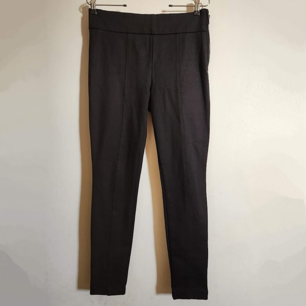 GAP Size Medium Skinny Pants Black Side Zipper Tapered at the bottom - Picture 2 of 7